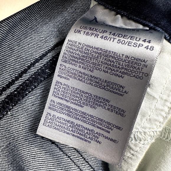 NYDJ Women's Blue Barbara Bootcut Light Distressed Stretch Denim Jeans 14 NEW - Picture 6 of 6